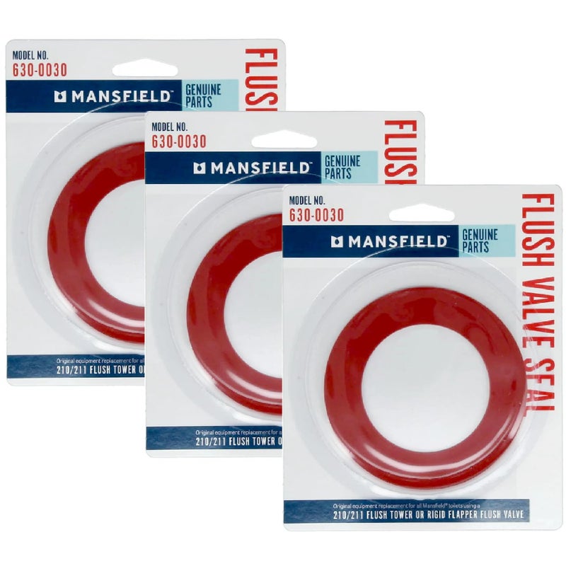 Mansfield Plumbing 630-0030 Flush Valve Seal Gasket for 210/211 - 3 PACK - Image 1